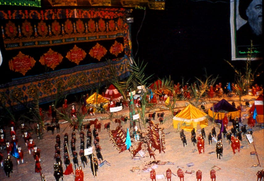 A miniature reconstruction of the battlefield of Karbala built by the community — Sacred Spaces
