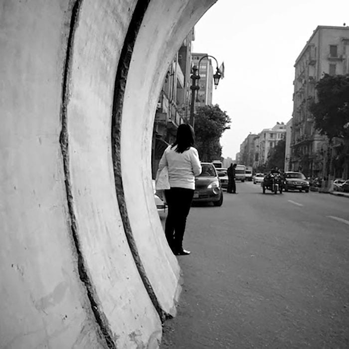 A hand-traced map of a walked route through the city — This Stays Between Us